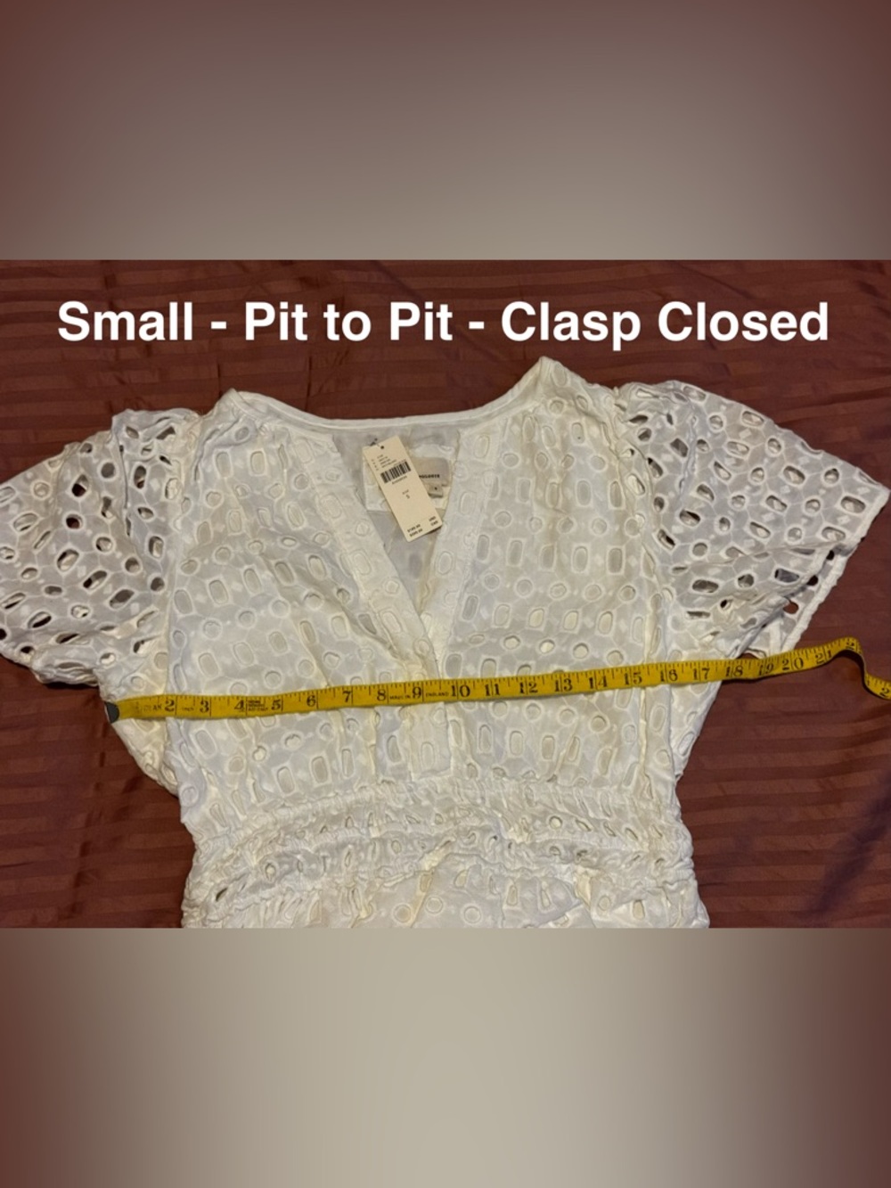 NWT Anthropologie Somerset Maxi Dress Eyelet Edition WHITE - Picture 12 of 16